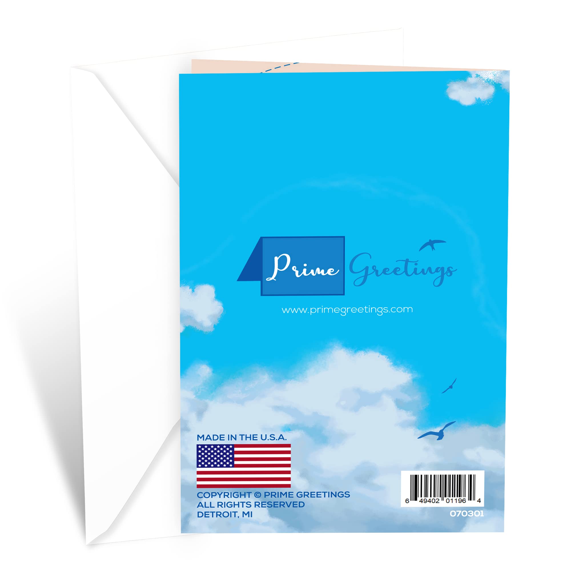 Valentinstagskarte Für Den Ehemann – Premium-Grußkarte Mit Umschlag, Made In USA, Umweltfreundlich, 12,7 X 19,7 Cm