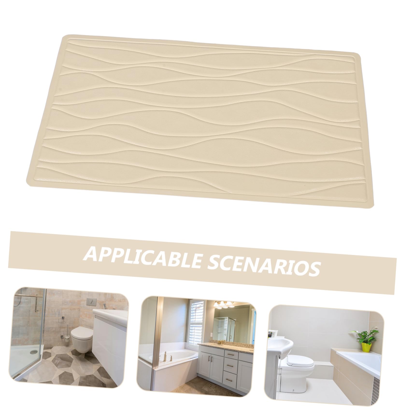 Beavorty Alfombrilla de Baño con Ventosas de Goma Antideslizante para Bañera y Ducha, Adecuado para Hoteles y Hogar