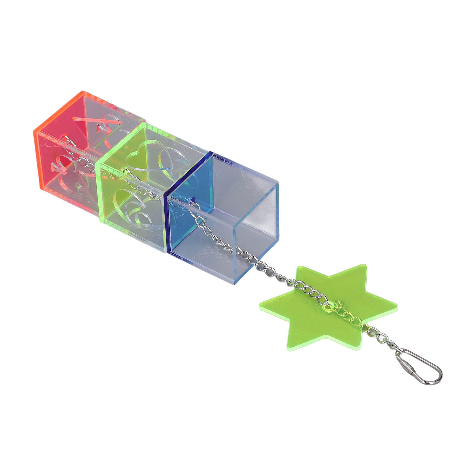 Acrylic Puzzle Bird Foraging Toy, Mental Stimulation, Treat Dispenser, Colorful and Sturdy, for Parrots, Cockatiels, and Other Birds - image 4