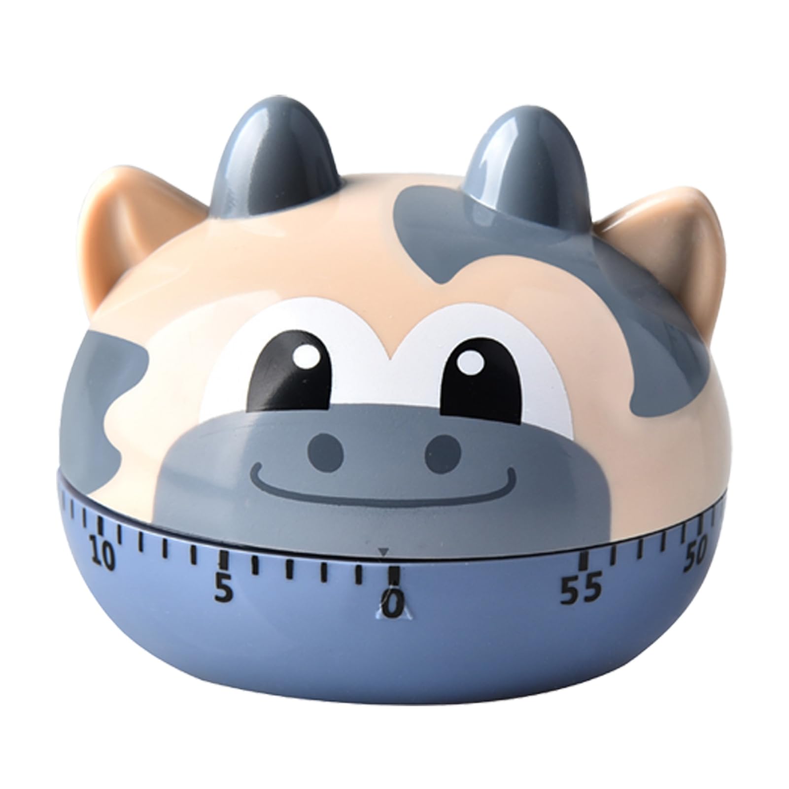 Ulafbwur Cow Cooking Timer Timer Mechanical 60 Minute Abs Portable Cartoon Animal Timer For Kitchen Timer Mechanical Timers
