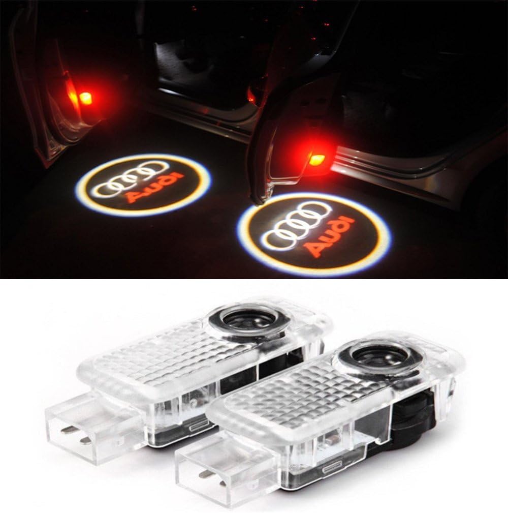 Easy Installation LED entry light, 2 pieces, door, shadow, light projector logo