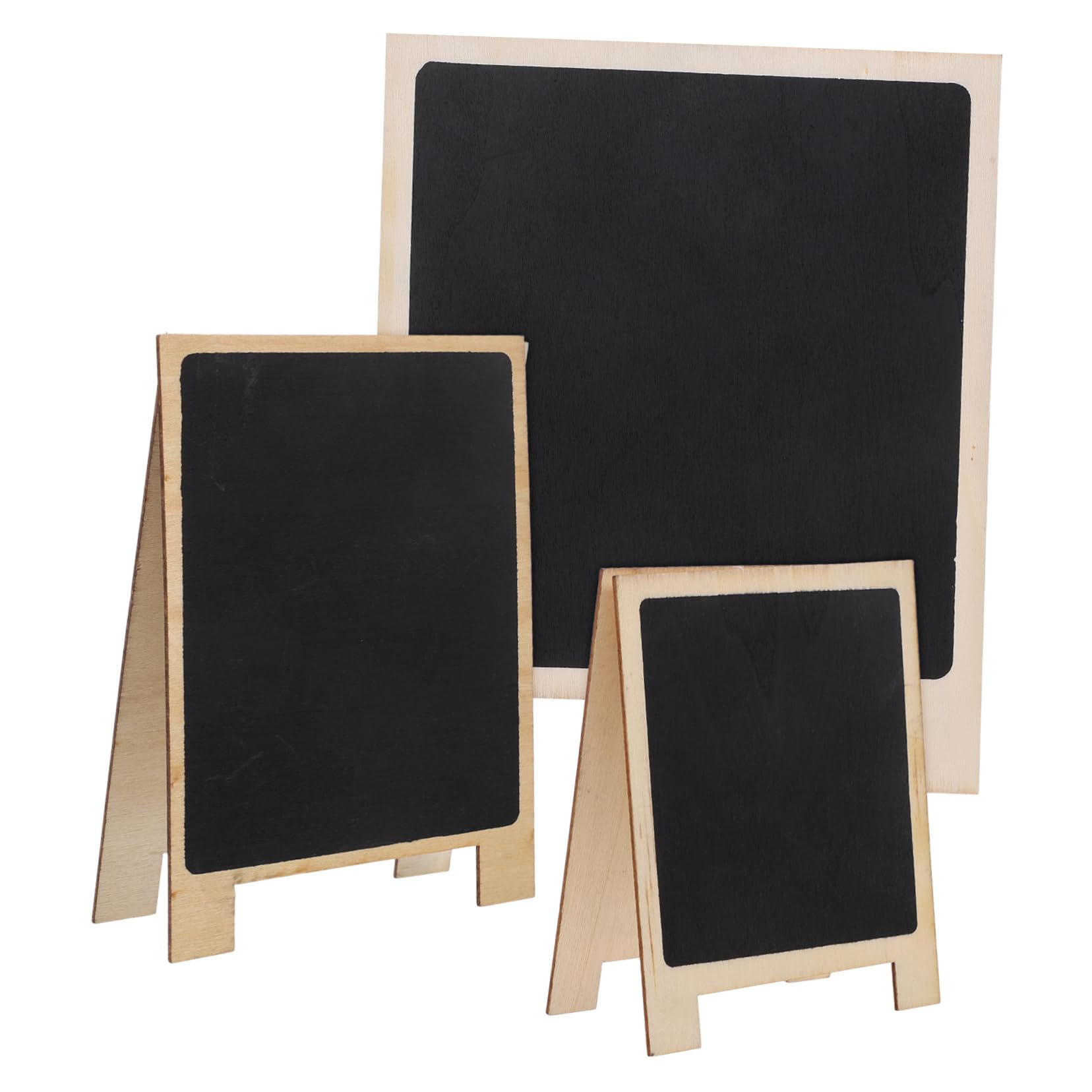 15stücke Teiliges Mini-kreidetafel Mit Holzrahmen Multifunktionale Tischtafel Für Hochzeiten Partys Und Restaurants Und Platzsparend Für Beschriftungen