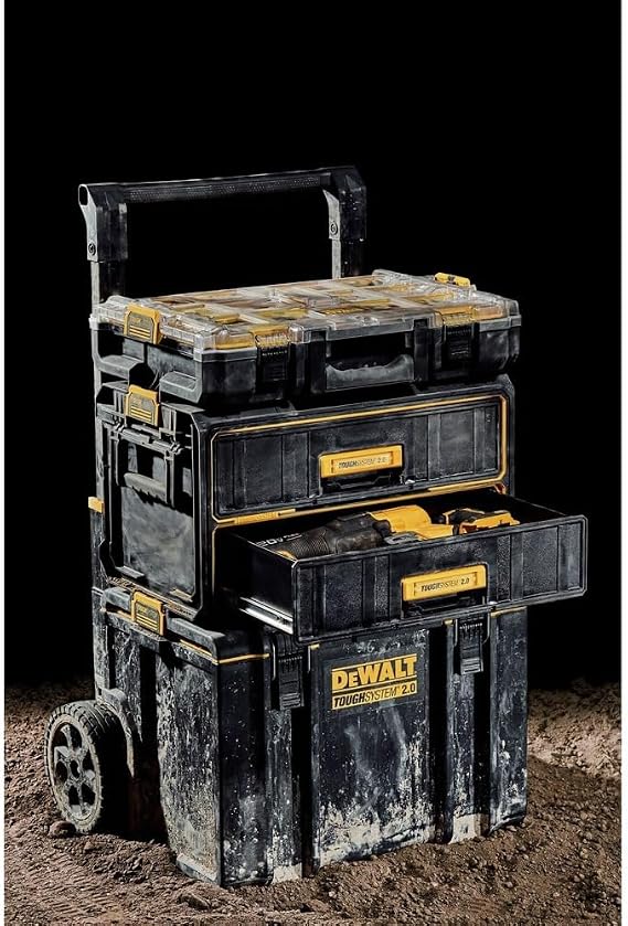 DEWALT ToughSystem 2.0 2-Drawer Tool Box, 21.8-Inch DWST08320
