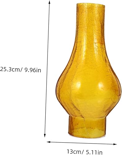 Miniatura 2 de OSALADI Lámpara de aceite para decoración del hogar, reemplazo de chimenea Pantalla de lámpara de vidrio de queroseno, pantalla de chimenea de