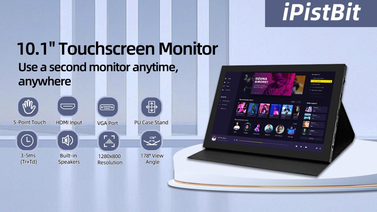 Amazon.com: iPistBit 10.1inch Touchscreen Monitor, 1280x800 Dual