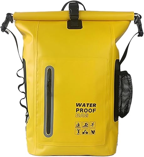 Bolsa seca impermeable de 25 litros  Saco seco flotante y ligero para hombre, mochila impermeable para kayak, canotaje, pesca, natación, campamento,