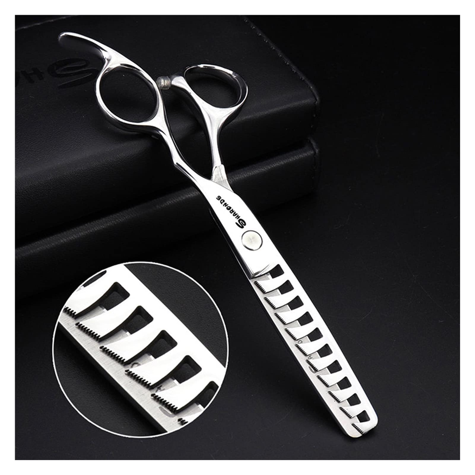 Forbici per taglio capelli professionali per parrucchieri, set antiscivolo resistente all'usura, kit per taglio capelli da barbiere da 6 pollici