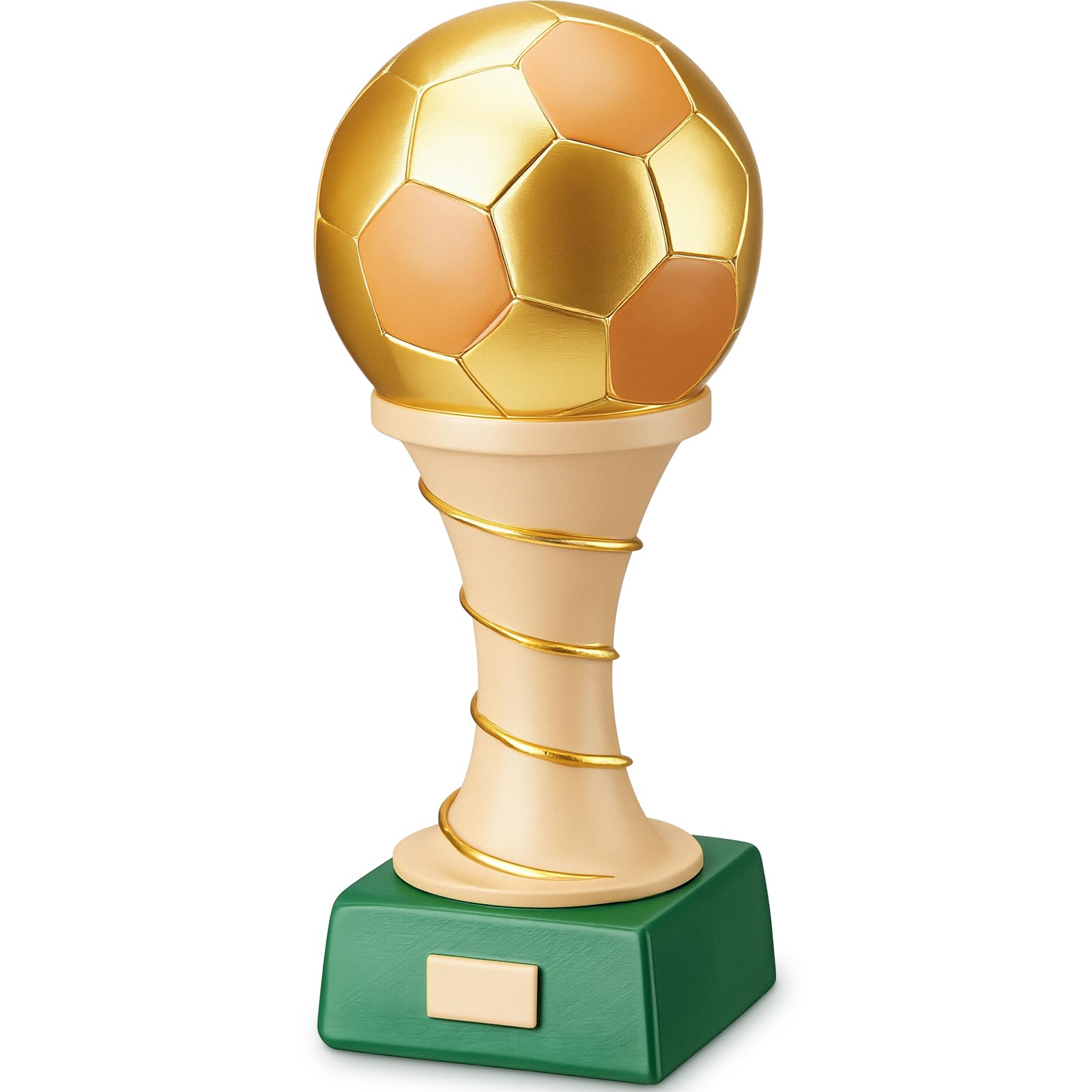 Liliaafar Medallas de fútbol de resina coleccionables para logros deportivos, decoración de escritorio de oficina, caja de trofeos