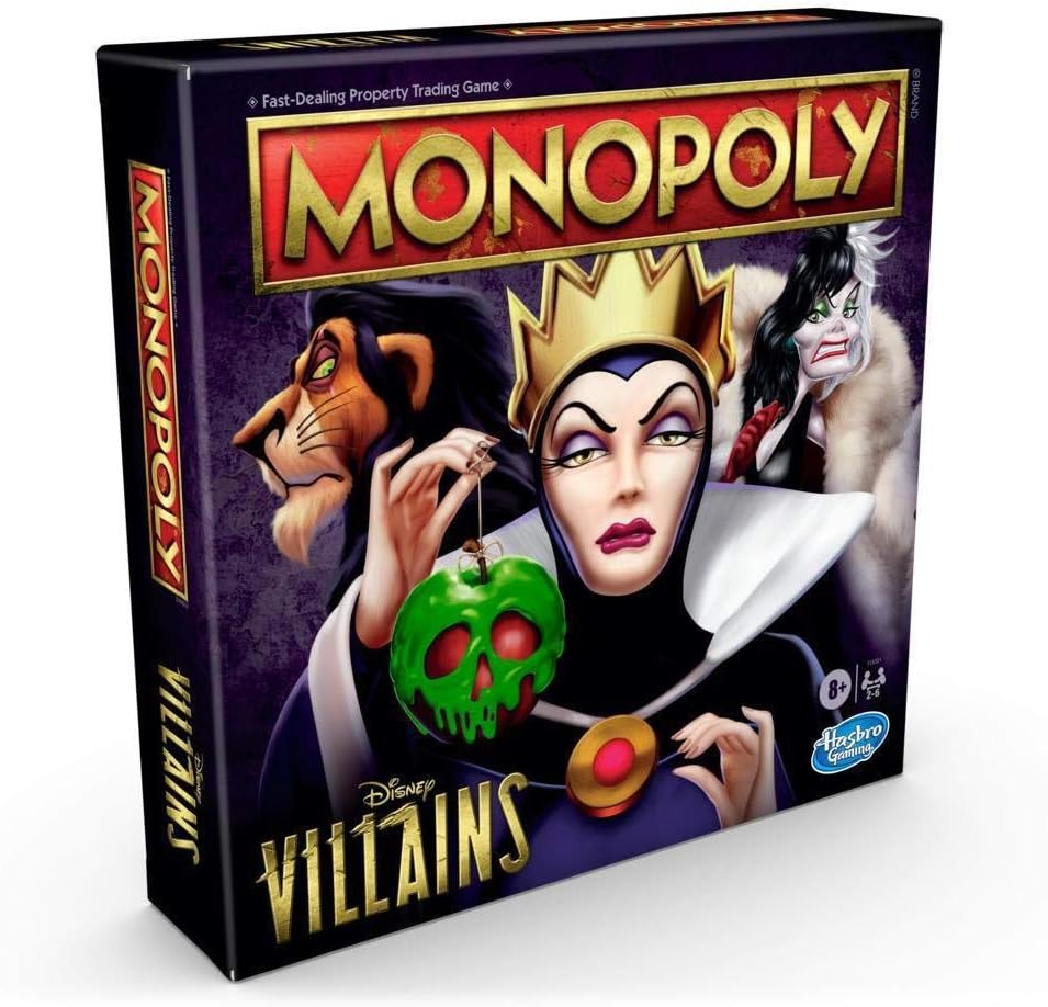 Disney Villains Edition Board Game for Kids Ages 8 and Up, Play as a Classic Disney Villain
