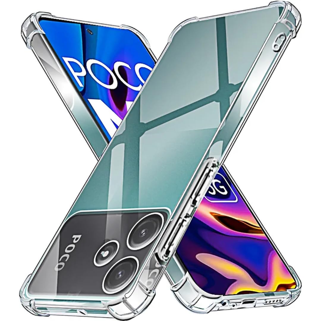 TheApallio Clear Bumper Case for Poco M6 Pro 5G