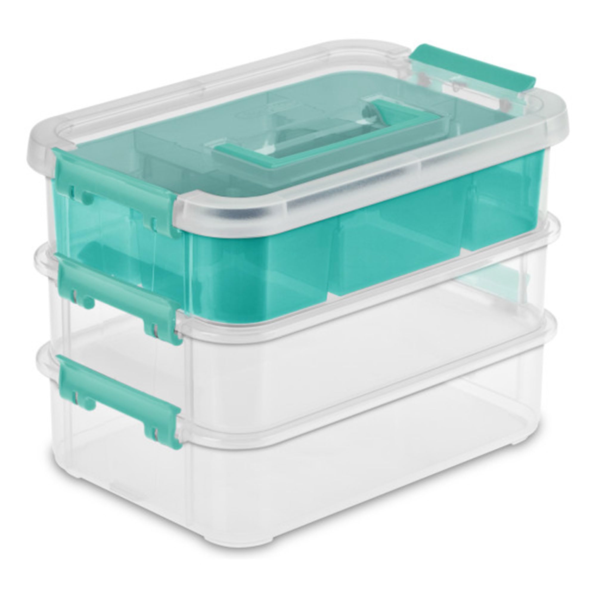 Amazon.com - Sterilite 18 Pack Plastic Storage Box Container, 3