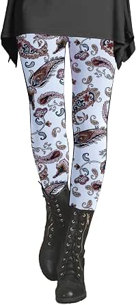 Leggings con stampa floreale Donna