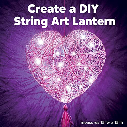 Creativity For Kids String Art Heart Light - Create A Heart Shaped String Art Lantern - For Kids Pink #TOP2