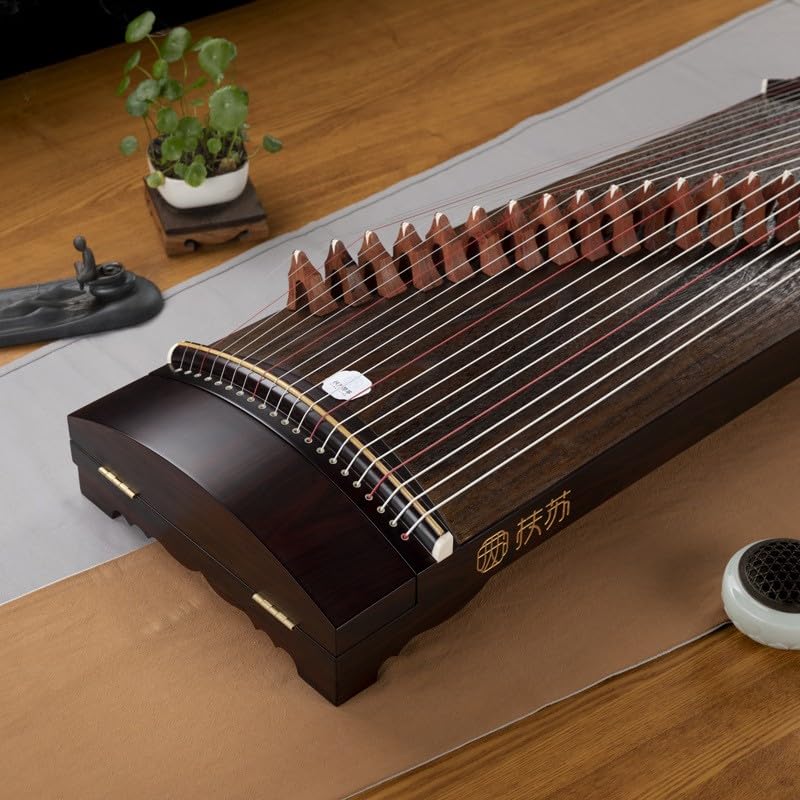 JITEM Paulownia Travel Guzheng Portable 100cm Solid Wood Zither Traditional Chinese String Instrument Suitable for Beginners, Children and Adults, size