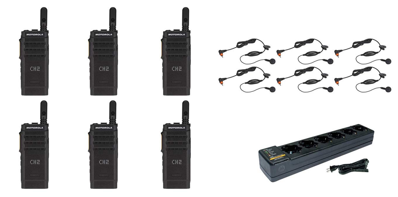 SL300-U-SC-99 UHF 403-470MHz 99 Channel 3 Watt Digital DMR Display Radio with E346 Surveillance Headset and PMLN7156 Earbud