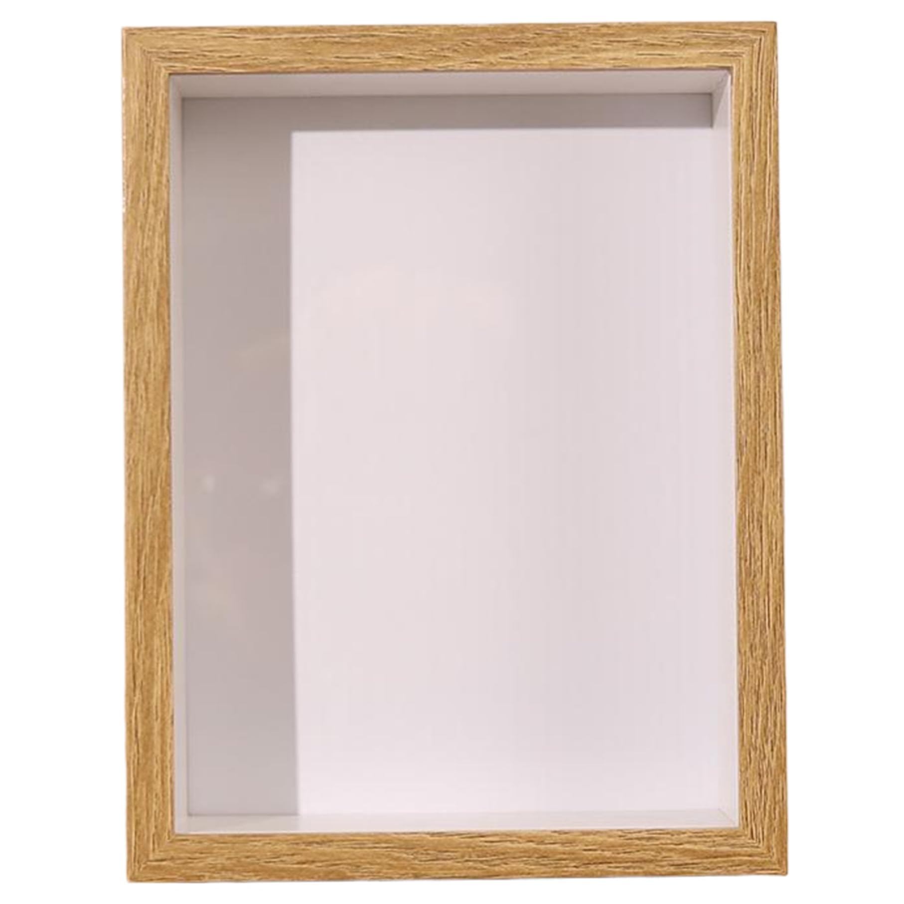 Faroby Shadow Box Frame 4x6 3D Hollow Small Dustproof Burlywood for Dried Flower Picture Only