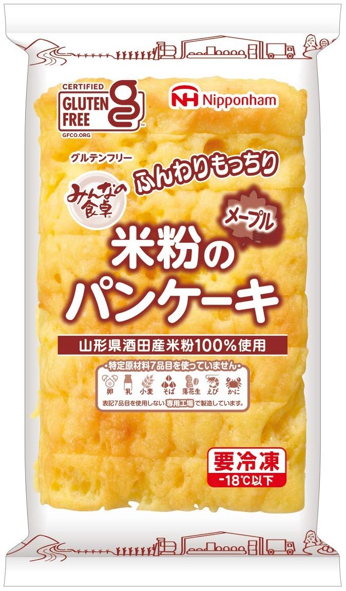 Amazon | みんなの食卓 米粉のパンケーキ メープル 180g×1パック