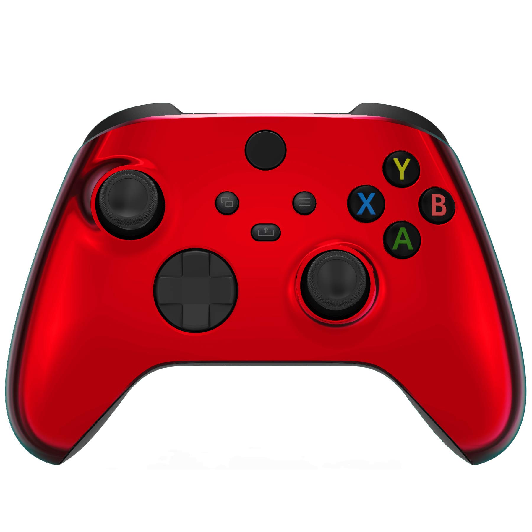 eXtremeRate Custom Shell for Xbox Core Wireless Controller - Revamp Your Gaming Gear - Chrome Red Replacement Game Acessories Cover Faceplate for Xbox Series X &amp; S Controller