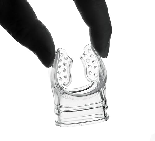 Miniatura 4 de Boquilla de silicona transparente, 2 piezas, suave y cómoda, repuesto para buceo, boquilla para reguladores