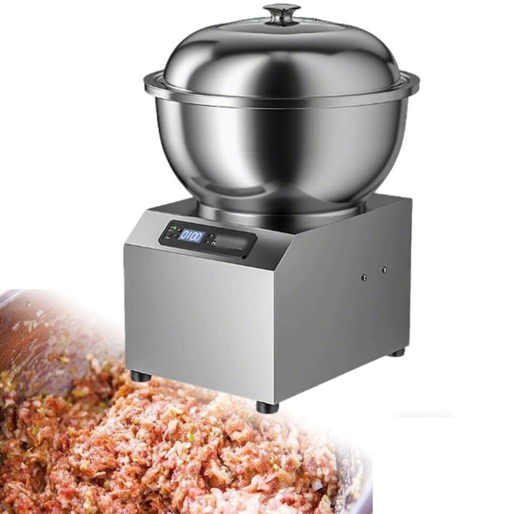 Impastatrice Commerciale in Acciaio Inox,Impastatrice a Spirale Professionale,Timer,Doppia Rotazione,Parti Staccabili per Facile Pulizia,per Panetterie E Pizzerie 5kg
