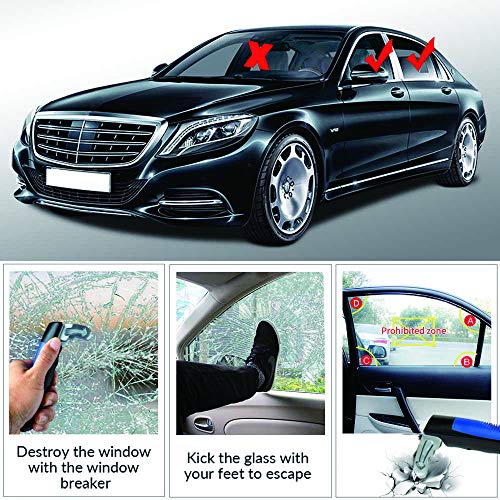 Car Assist Handle Cane-Portable Vehicle Support Handle-Automotive Door Assist Handles with Window Breaker Standing Mobility Aid for Elderly