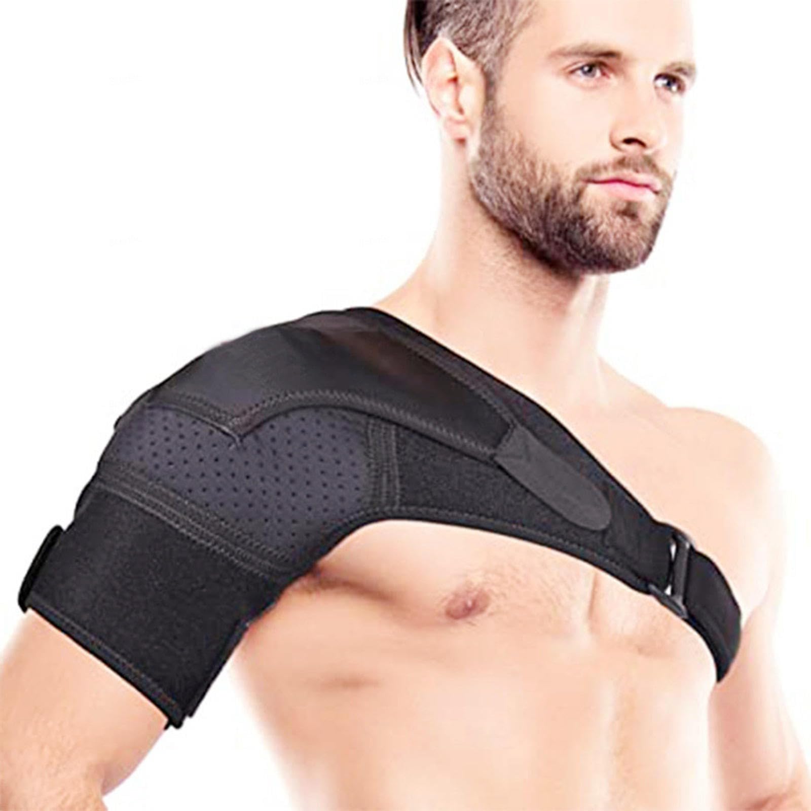 Cinghia Compressione Tutore Supporto Spalla delle Donne degli Uomini, Supporto Cinghia Spalla Dolore Alleviare Il Dolore, Cuscinetto Caldo/Freddo Compatibile, Articolazione Ca Lussata