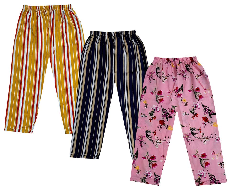 Image of IndiWeavesGirls Crepe Printed Loose Capri 3 /4th Pants