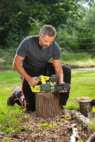 Ryobi Elettrosega a Batteria 18V ONE+, Barra 20 cm, Catena Full-Skip, Ideale per la Potatura, Senza Batteria, RY18CS20A‑0 - 7