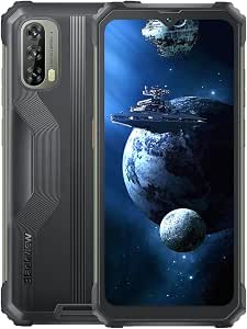 Blackview A52 Smartphone Android 12 – 6,5'' HD+ Display, 2GB RAM, 32GB ROM (erweiterbar Bis 512GB), 13MP Kamera, 5180mAh Akku, Dual-SIM, Schwarz