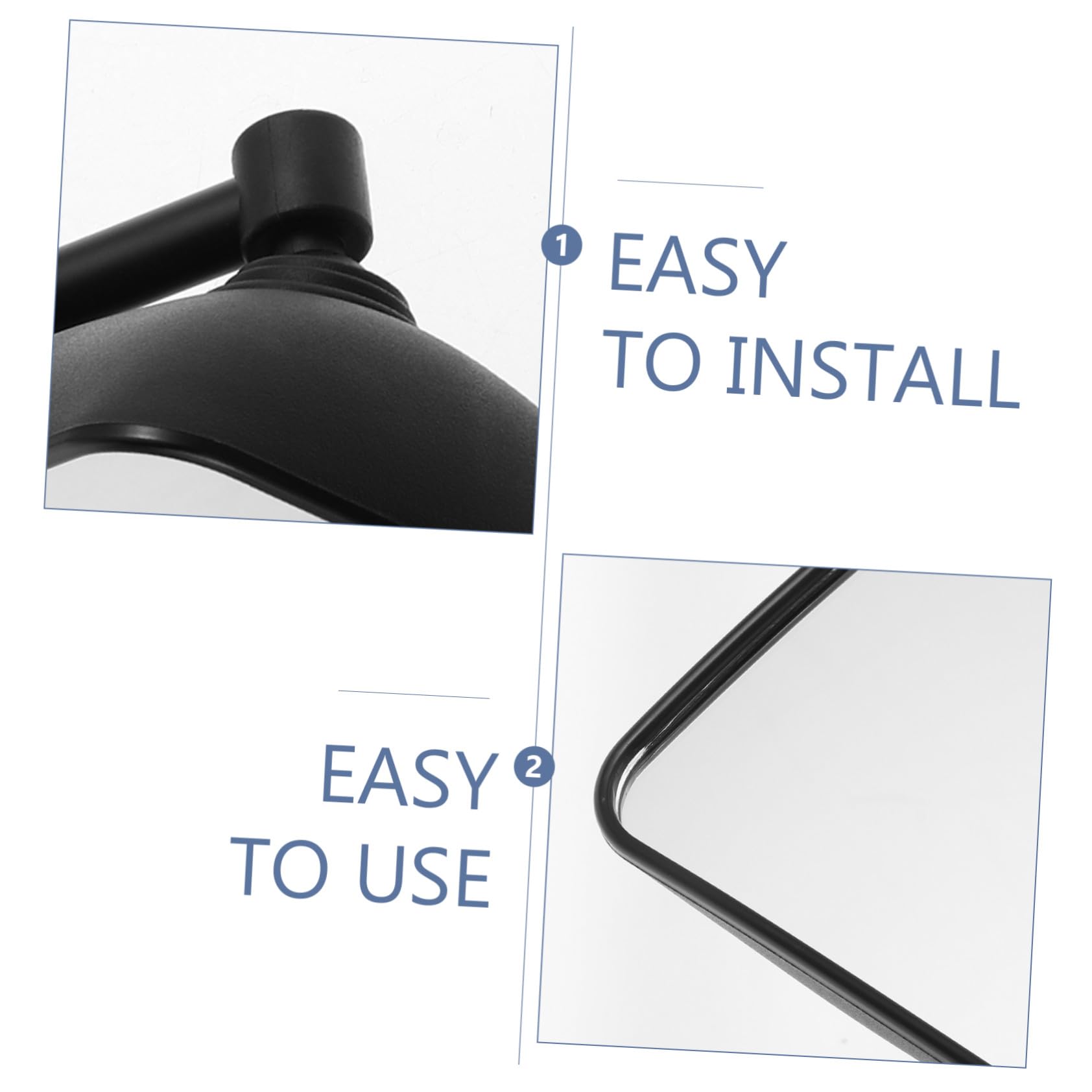 Extensores de Espejo de Remolque para Camioneta, Par Negro