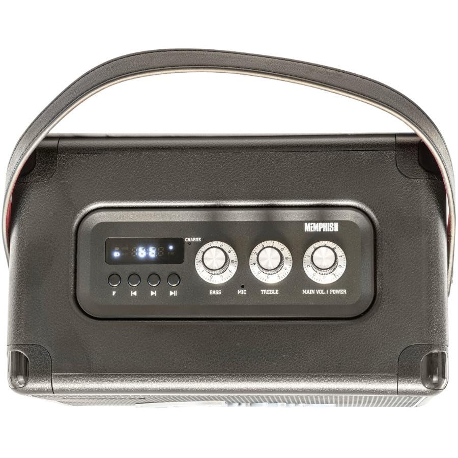 Enceinte Bluetooth design cuir Memphis-Sound C.Perkins au son clair et puissant - 3