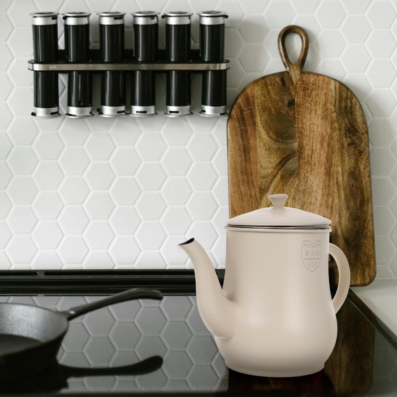 SEWACC Aceitera De Acero Inoxidable Con Filtro Jarra Filtradora De Aceite Y Grasa Para Cocina Recipiente Para Aceite De Freír Con Malla Fina Y Diseño Antiadherente Uso Doméstico