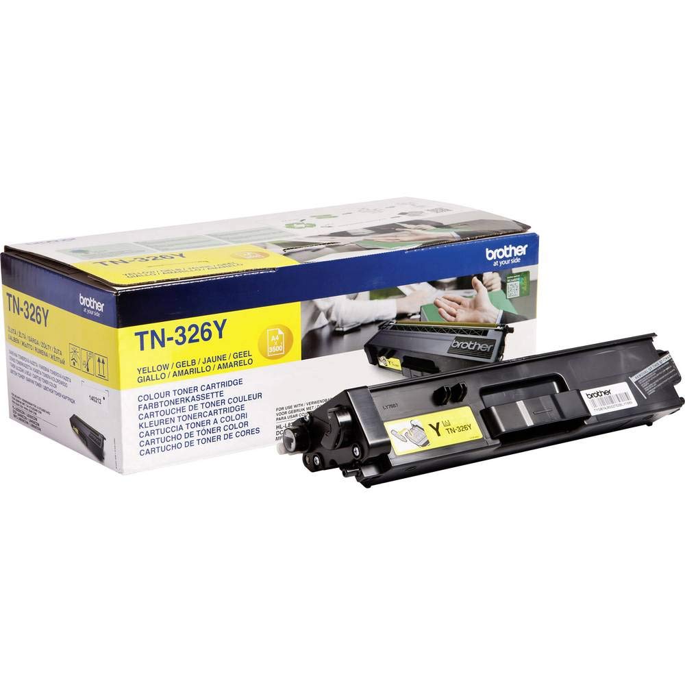 Brother Original Jumbo-Tonerkassette TN-326Y gelb (für Brother DCP-L8400CDN, DCP-L8450CDW, HL-L8250CDN, HL-L8350CDW, MFC-L8650CDW, MFC-L8850CDW)