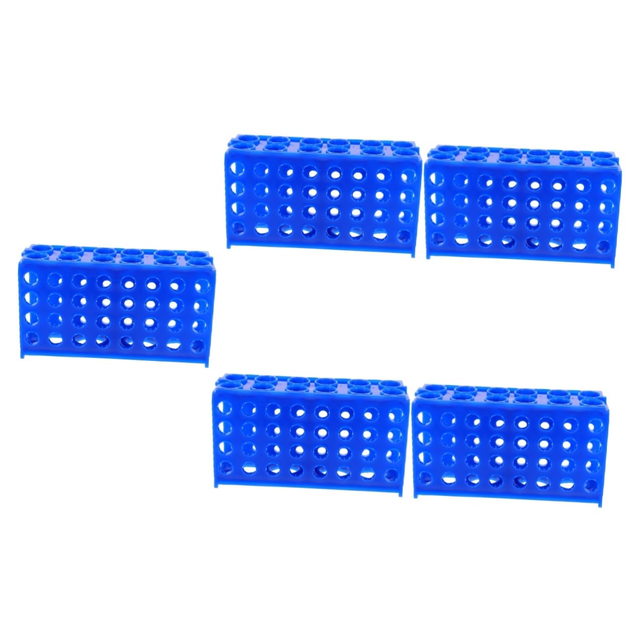5stücke Test Tubes Holder Wiederverwendbarer Probenröhrenhalter Für Labore Organisator Für Reagenzgläser Und Probenröhren Stabiler Und Vielseitiger Aufbewahrungsständer Für