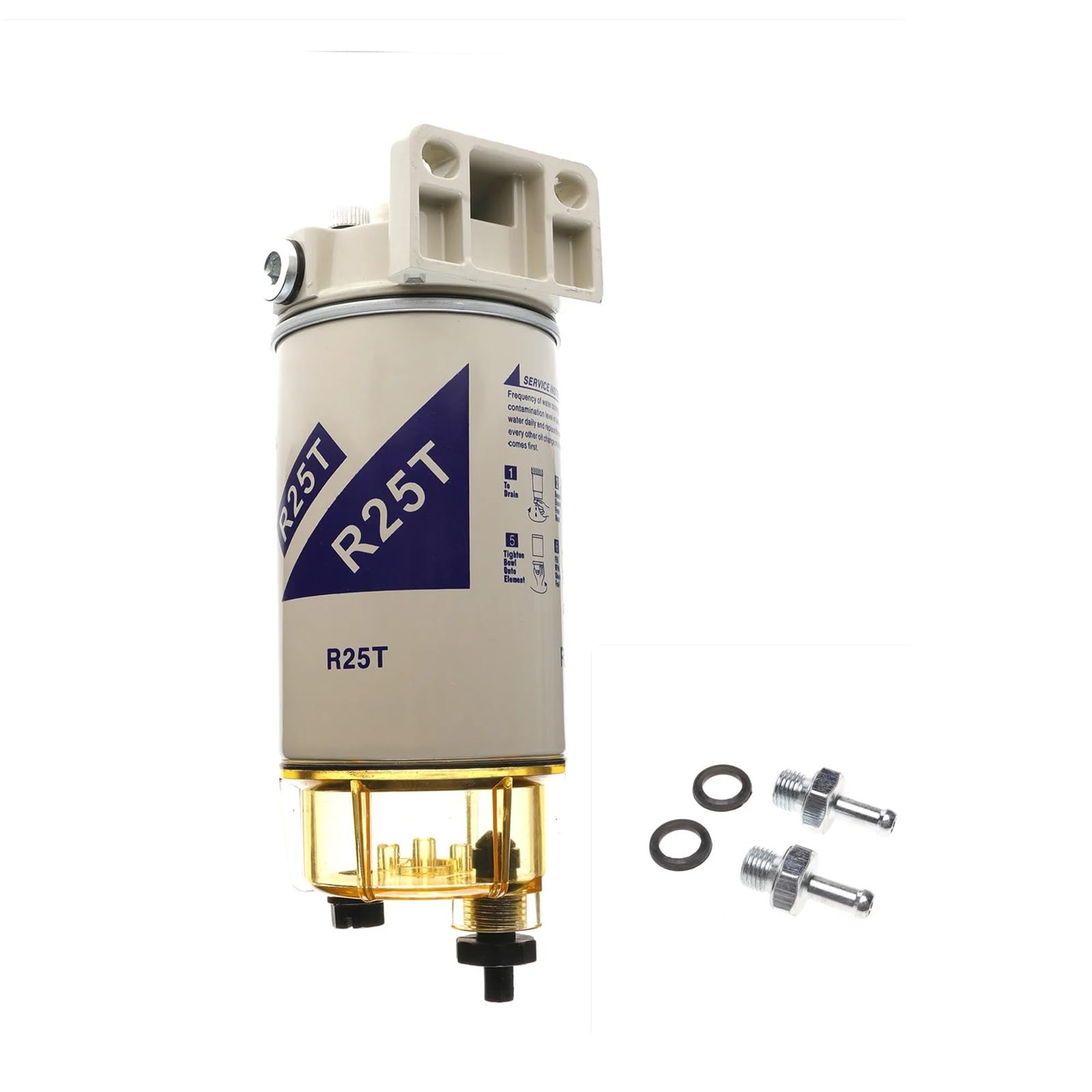 S3213 R25T Filtro de combustible giratorio/separador de agua reemplaza 320R-Rac-01 Caudal máximo 120 GPH