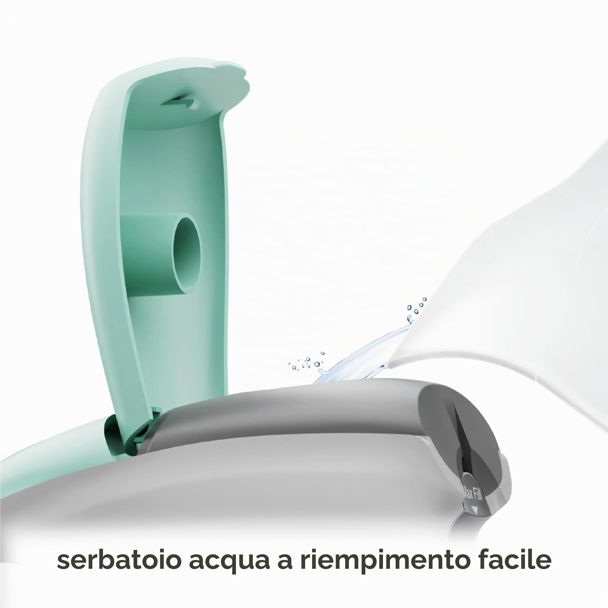 oliso M3Pro Textile Compact Fabric Project Ferro da stiro a vapore con poggiaferro caldo Solemate