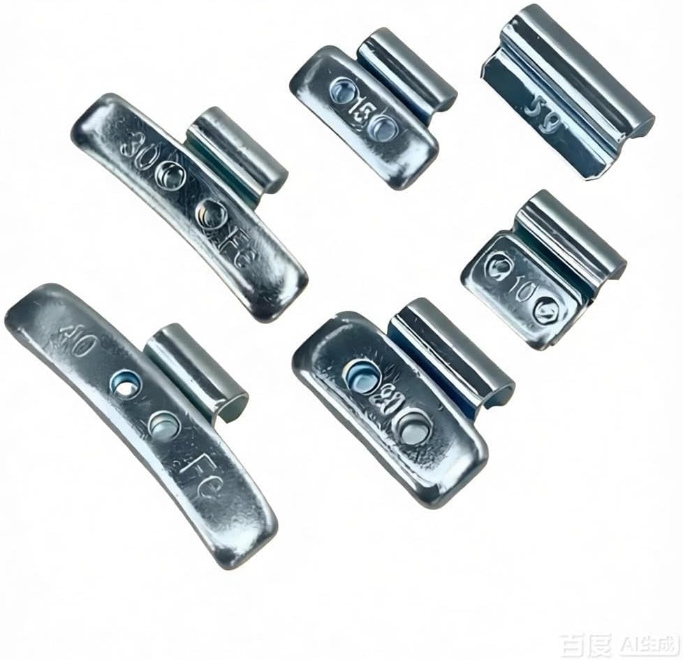 120Psc Wheel Weights Clip On Tire Balancing Weights, ONLY Fits Aluminum Alloy Rims, 5g 10g 15g 20g 30g 40g for Car Pickup Light Truck Wheel Dynamic Balancing
