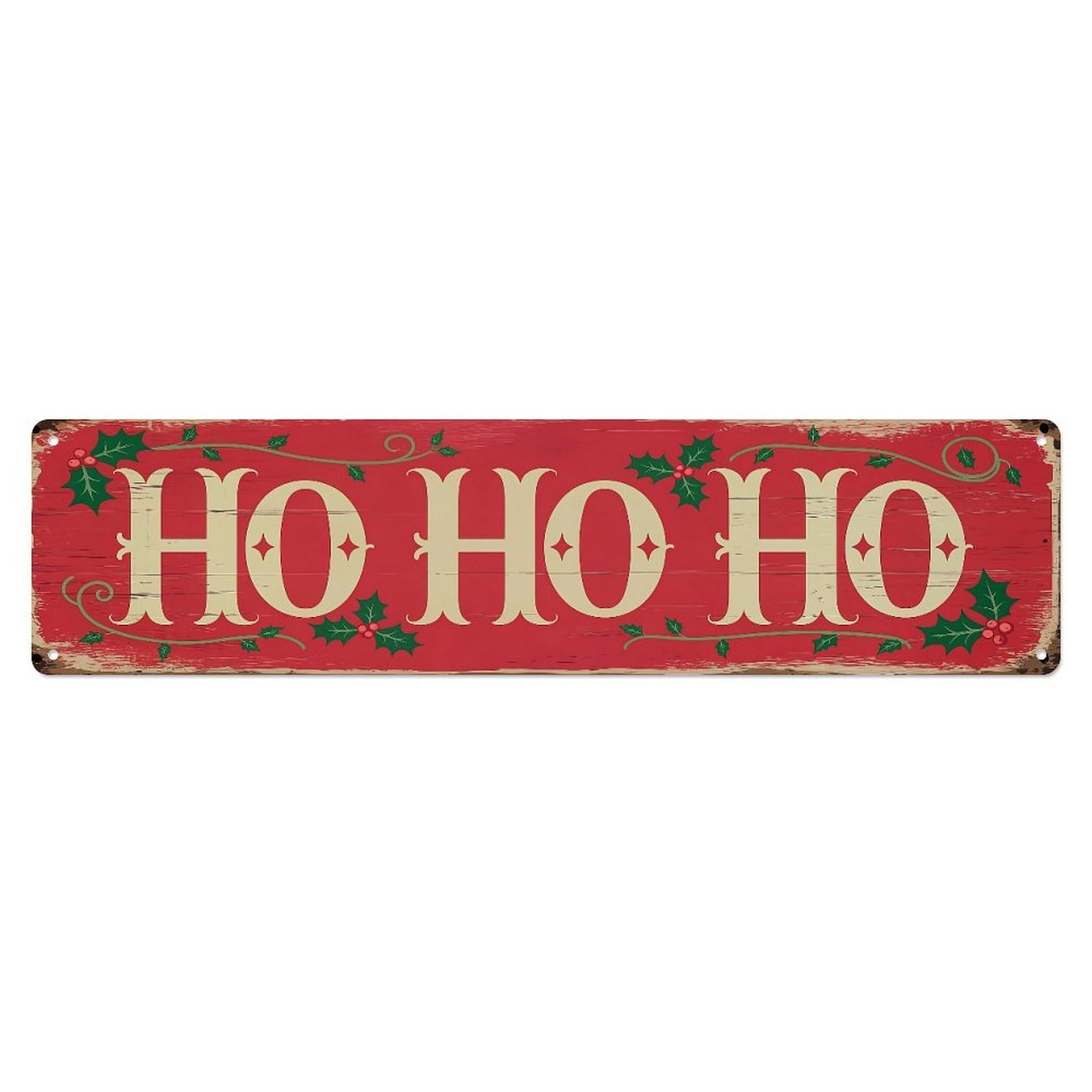 Ho Ho Ho Christmas Sign Metal Tin Sign Plaque