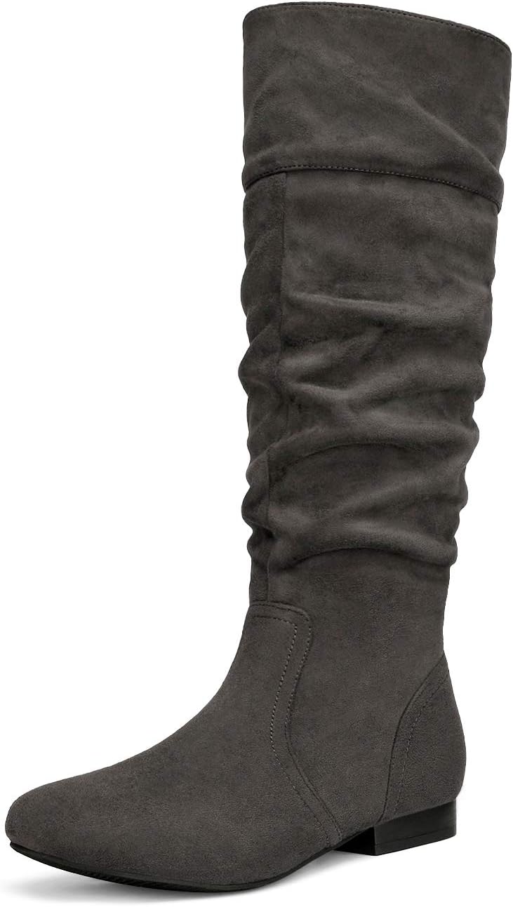 DREAM PAIRS Women's Knee High Pull On Fall Weather Winter Boots