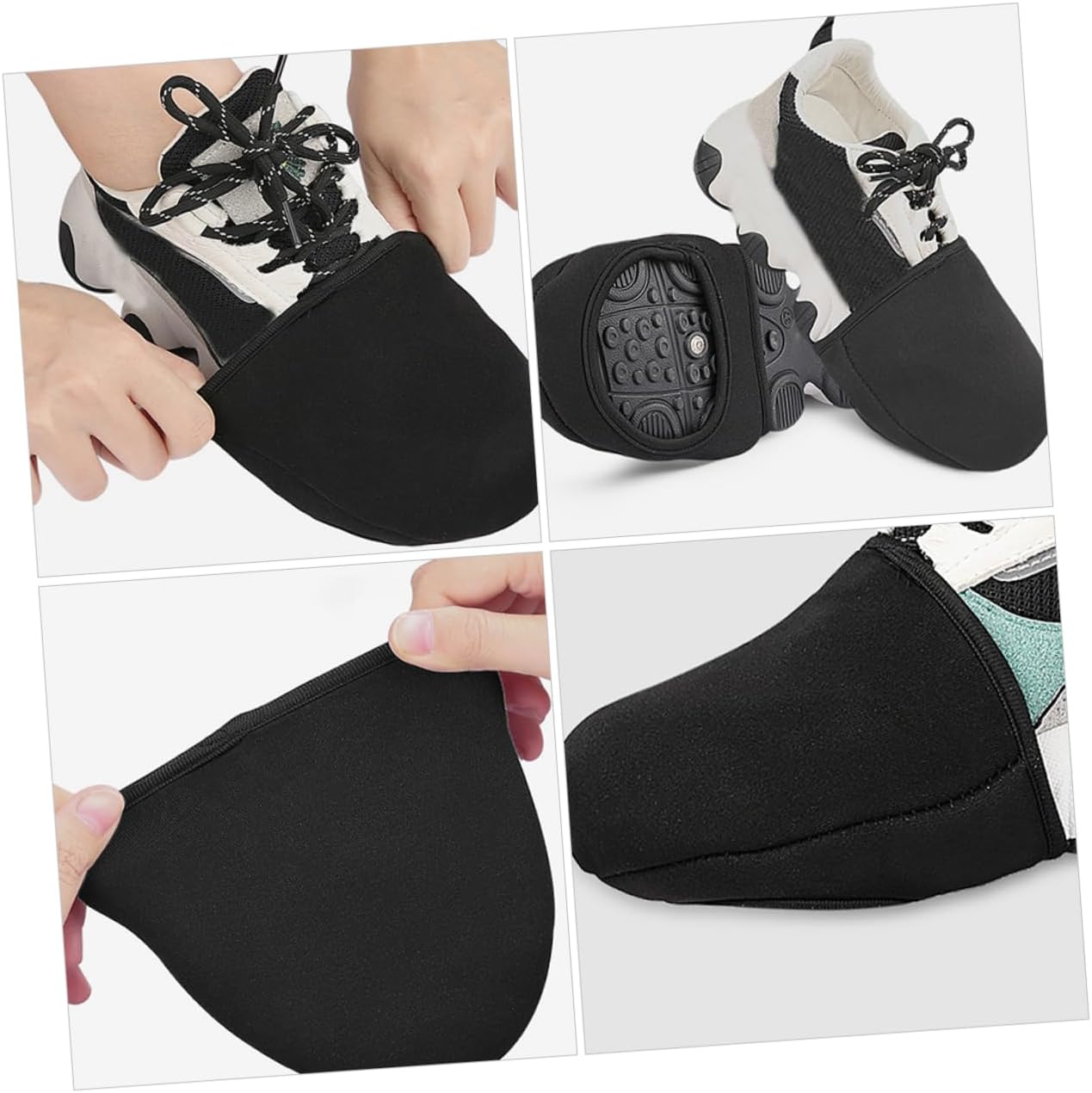 1pair Rainproof Half Shoe Covers for Bikes Windproof Warm Cycling Overshoes Toe Covers for Winter
