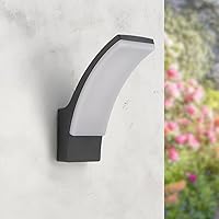 M Ledme - Applique LED Winni Nero 12W, Temperatura Colore CCT Dimmerabile