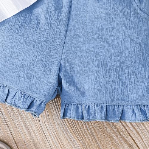 Girls Summer Outfits Sets Round Neck Sleeveless Toddler Clothes For Daily Wear With Sneakers Comfortable Machine Washable2