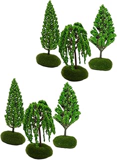 VILLCASE 6 Peças Modelo De Árvore Em Miniatura Casa De Bonecas Mini Brinquedos Brinquedos Em Miniatura Árvores De Paisagem Em Miniatura Árvores De Brinquedo Floresta Modelo De Cenário De