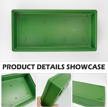 2 Pcs Plastic Design Bowl 11 Flower Arrangement Base for Centerpiece Decorating, Nromal, Green