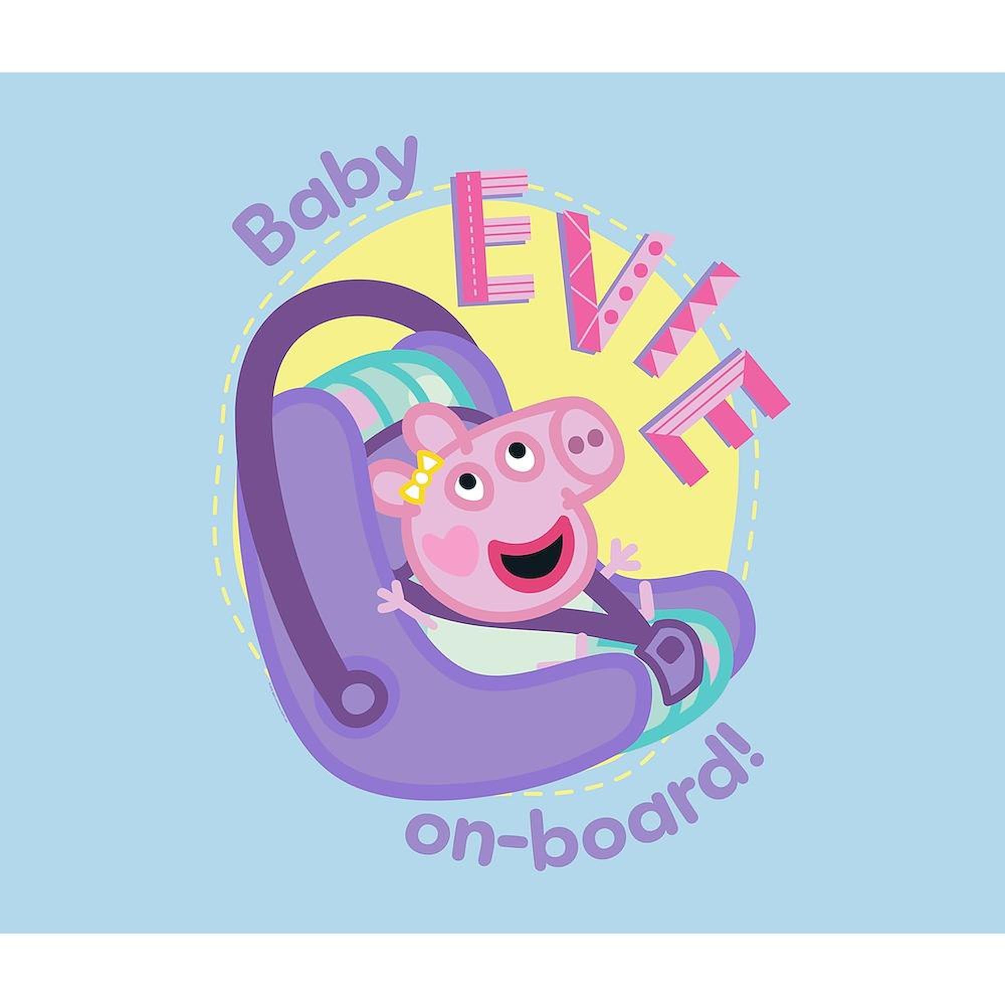 CafePress Peppa Pig: Baby On Board King Duvet Cover, Printed Comforter Cover, Unique Bedding