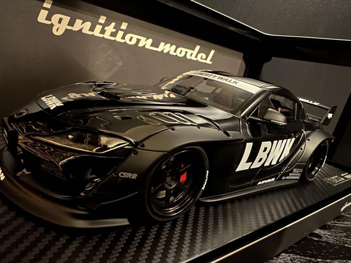 Amazon | 1/18 IG2649 LB-WORKS ミニカー SUPRA (A90) Black