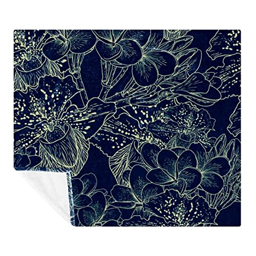 Couverture polaire douce à motif floral : un cocon de tendresse pour lit