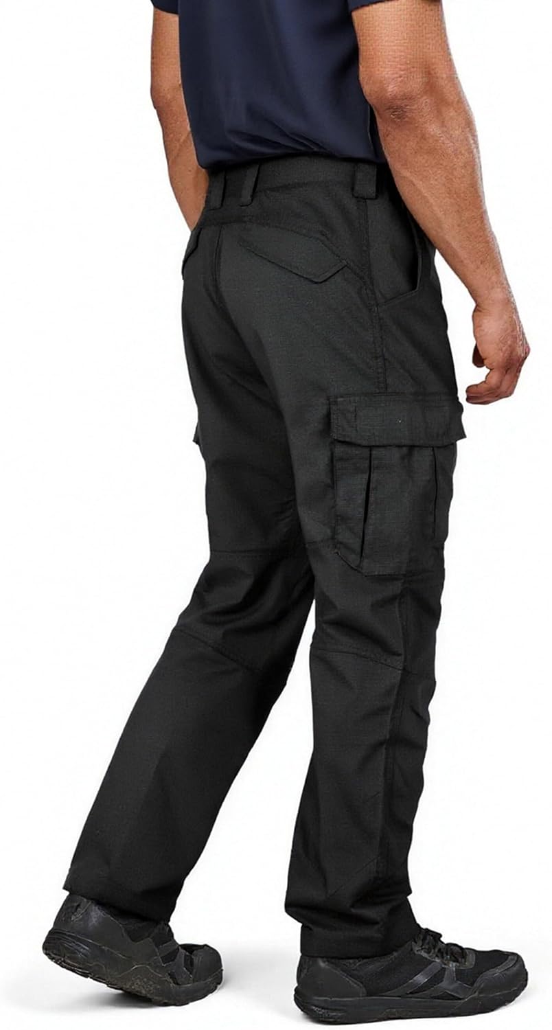 Men's Stretch Ripstop Cargo Work Pants Tactical Lightweight Water Resistant Hiking Pants with 8 Pockets - Image 4