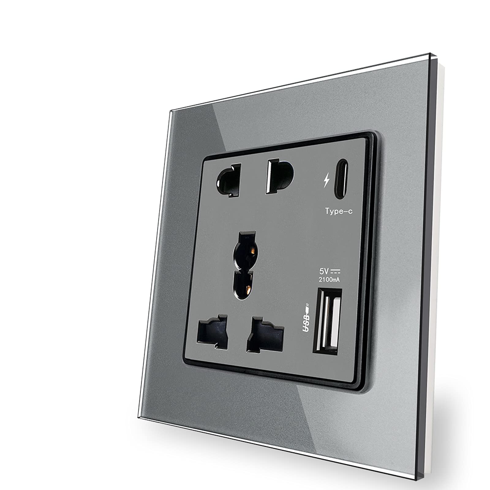 AK-JP USB充電器 1個(シルバー) コンセント ソケット 31KLKoBFucL._SS200_.jpg