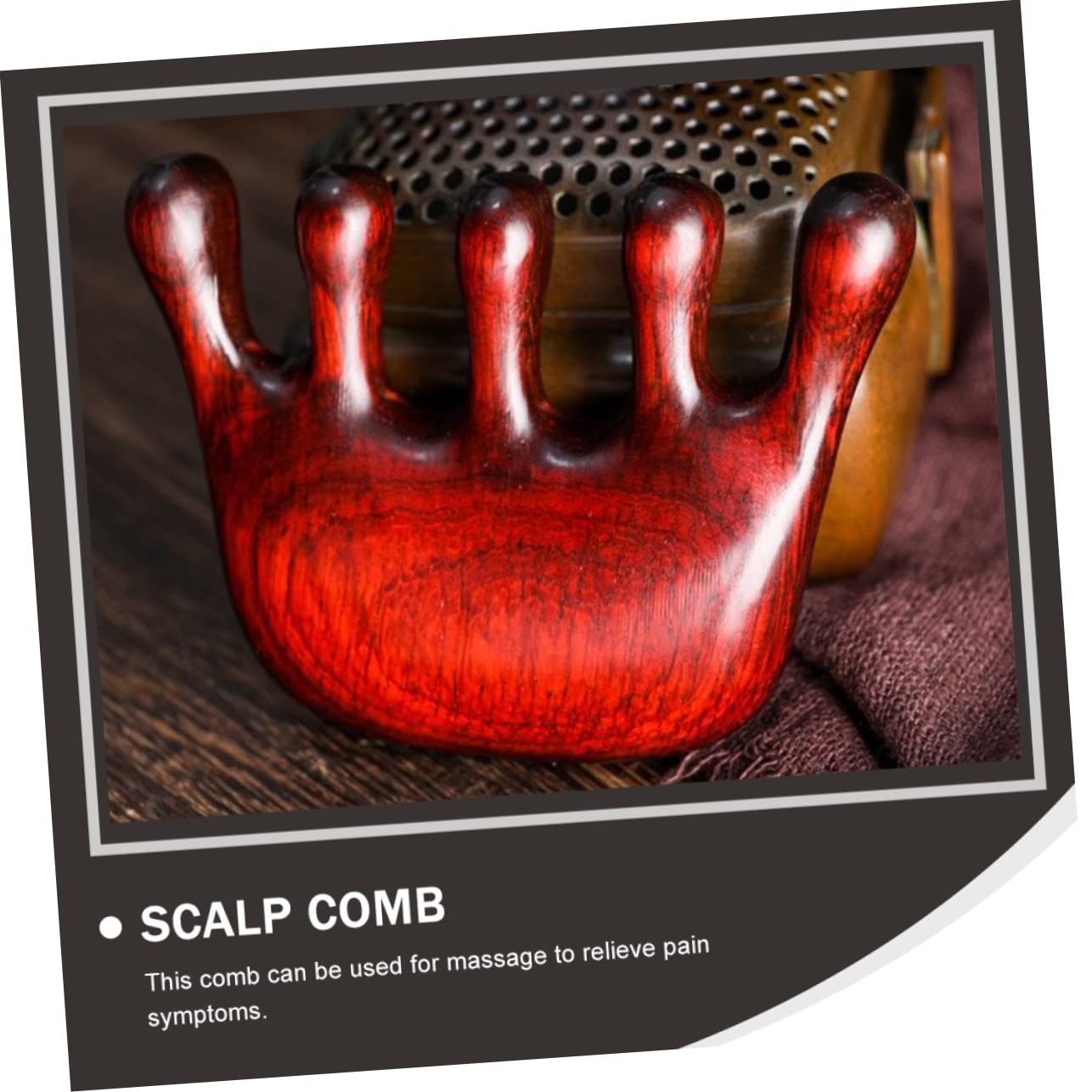 3pezzi Pettine Massaggiatore Legno Per Capelluto Strumento Manuale Per Rilassamento e Del Massaggio Antistress Per Testa e Corpo Design Ergonomico e Portatile